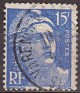 France 1951 Characters 15 F Blue Scott 653. Francia 653. Uploaded by susofe